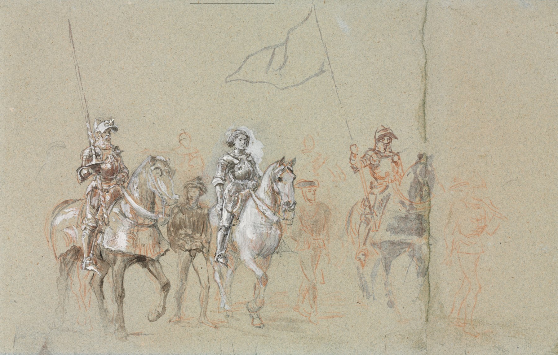 «جان دارك» — لوحة لإرنست ميسونييه، نحو 1889م. متحف كليفلاند للفنون (CC0) · clevelandart.org/art/2008.358