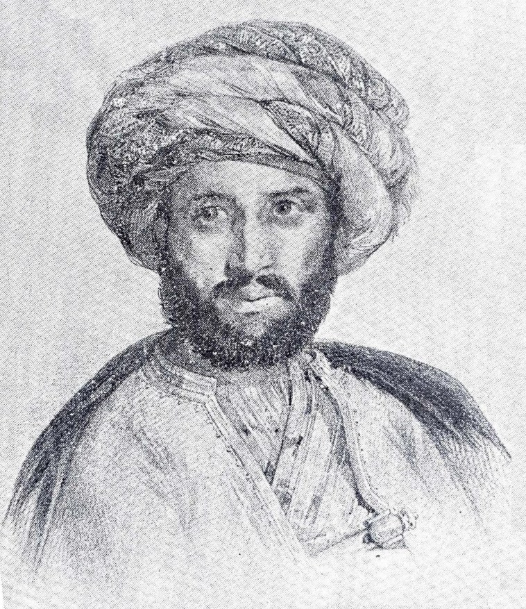 صورة تاريخية لرفاعة رافع الطهطاوي رائد البعثات العلمية المصرية. ويكيميديا كومنز (Public Domain) · commons.wikimedia.org/wiki/File:Rifa%27a_el-Tahtawi.png