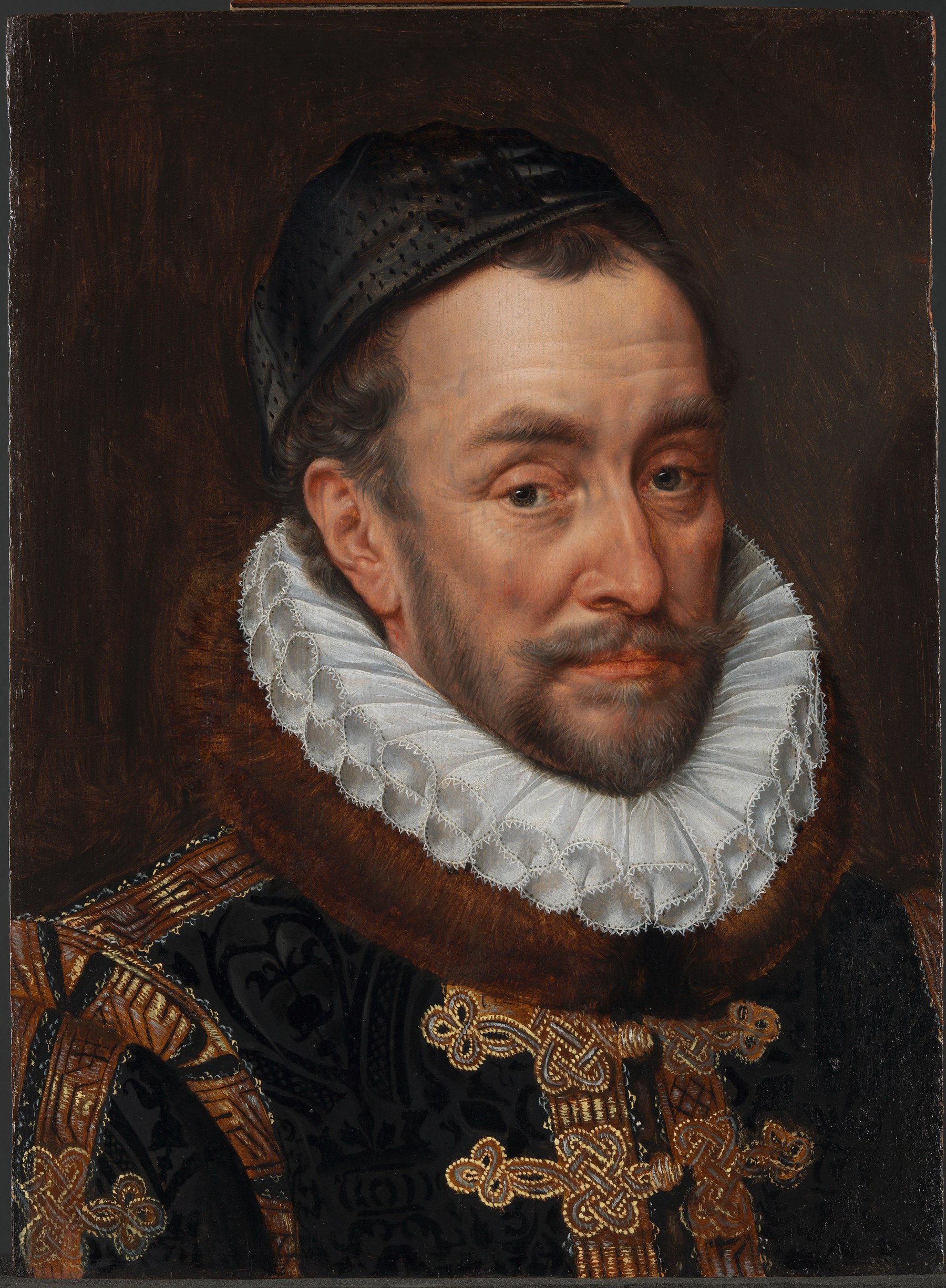 «ويليام الأول أمير أورانج المُلقَّب بويليام الصامت (1533–1584)» — بورتريه من مجموعة Rijksmuseum، أمستردام (Public Domain Mark) · rijksmuseum.nl/en/collection/object/SK-A-3148